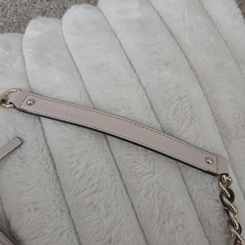 Kate Spade Pine Street‎ Finley Pebbled Leather Cream Handbag Hobo Bag NWT *READ